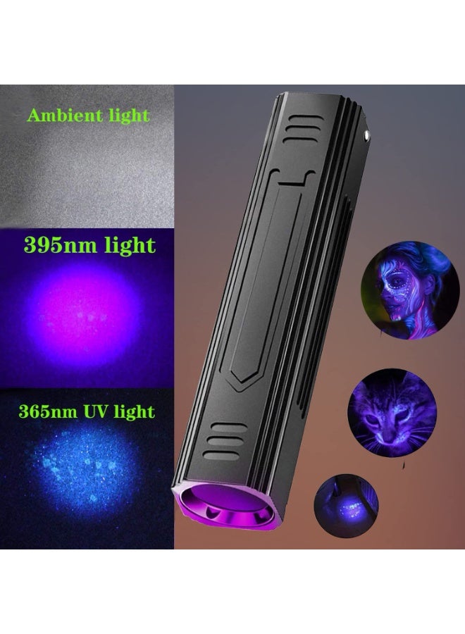 مصابيح UV المحمولة من وود 365 نانومتر للكشف عن الفطريات على القطط والكلاب، مصباح UV أسود للكشف عن بول الحيوانات الأليفة، لتحليل البشرة وفحص بعوضات السرير. - Image 3